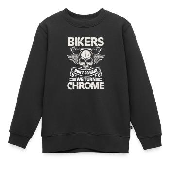 Biker - Kids Premium Organic Sweatshirt - black - Front - AI Model Kid Female (0cm)