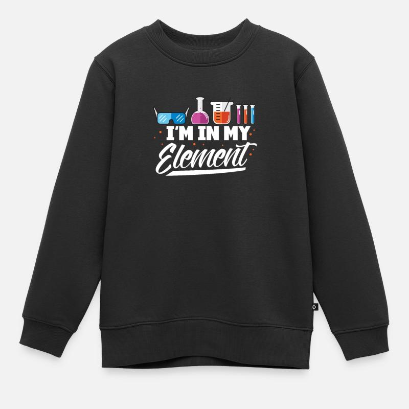 Chimie - Sweat Premium enfant bio - noir