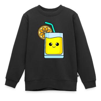 Limonade Comic - Kinder Premium Organic Sweatshirt - Schwarz - Vorne - AI Model Kid Female (0cm)