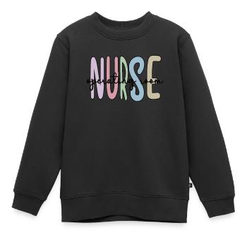 OP-Schwester Operationsschwester Krankenschwester - Kinder Premium Organic Sweatshirt - Schwarz - Vorne - AI Model Kid Female (0cm)