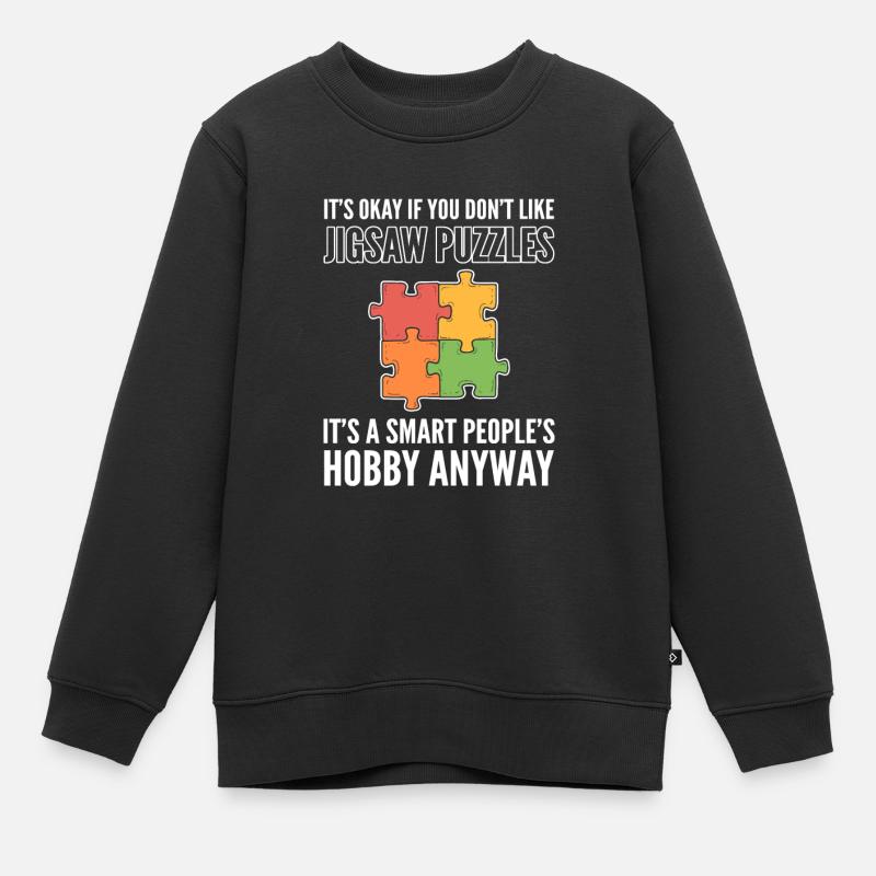 Jeu de puzzle pour les fans de puzzle Puzzle Puzzle - Sweat Premium enfant bio - noir