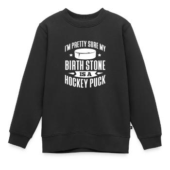 Eishockey - Kinder Premium Organic Sweatshirt - Schwarz - Vorne - AI Model Kid Female (0cm)