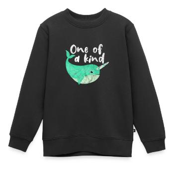 Narwal - Kinder Premium Organic Sweatshirt - Schwarz - Vorne - AI Model Kid Female (0cm)