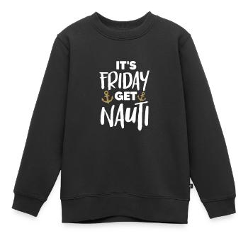 Capitaine - Sweat Premium enfant bio - noir - Devant - AI Model Kid Female (0cm)