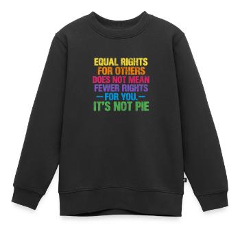 Droits de l’homme Anti-Racisme Tolérance Cadeau - Sweat Premium enfant bio - noir - Devant - AI Model Kid Female (0cm)