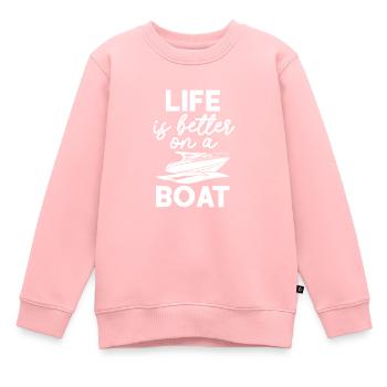 Capitaine - Sweat Premium enfant bio - rose - Devant - AI Model Kid Female (0cm)