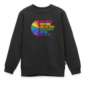 Droits de l’homme Anti-Racisme Tolérance Cadeau - Sweat Premium enfant bio - noir - Devant - AI Model Kid Female (0cm)
