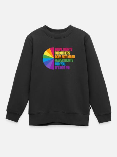 Menschenrechte - Kinder Premium Organic Sweatshirt - Schwarz
