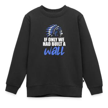 Indianer - Kinder Premium Organic Sweatshirt - Schwarz - Vorne - AI Model Kid Female (0cm)
