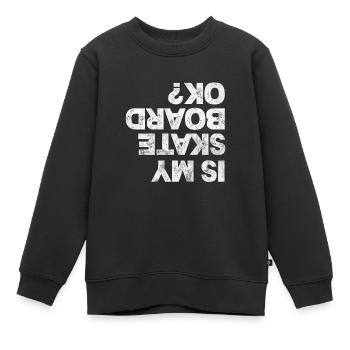 Skateboard Skater Skate Skaten Geschenk - Kinder Premium Organic Sweatshirt - Schwarz - Vorne - AI Model Kid Female (0cm)