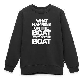 Capitaine - Sweat Premium enfant bio - noir - Devant - AI Model Kid Female (0cm)
