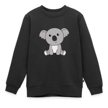 Koala mignon animaux mignons pour les enfants mignons - Sweat Premium enfant bio - noir - Devant - AI Model Kid Female (0cm)