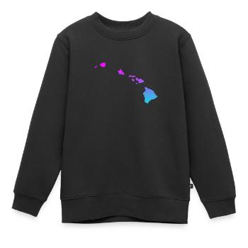 Hawaï - Sweat Premium enfant bio - noir - Devant - AI Model Kid Female (0cm)
