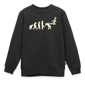 Chess Player Chess Game Chess Board Evolution - Kids Premium Organic Sweatshirt - black - Front - AI Model Kid Female (0cm)