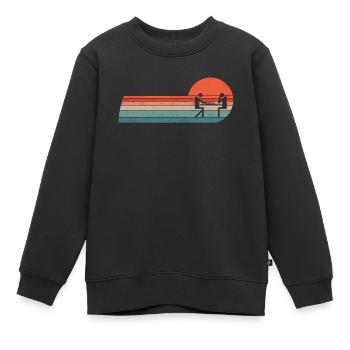 Joueur d’échecs Jeux d’échecs Jeu d’échecs Échiquier - Sweat Premium enfant bio - noir - Devant - AI Model Kid Female (0cm)
