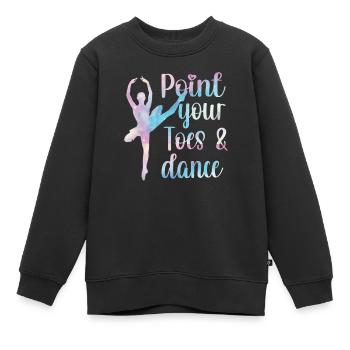 Balletttänzerin Ballerina Balletttanz Ballerina - Kinder Premium Organic Sweatshirt - Schwarz - Vorne - AI Model Kid Female (0cm)