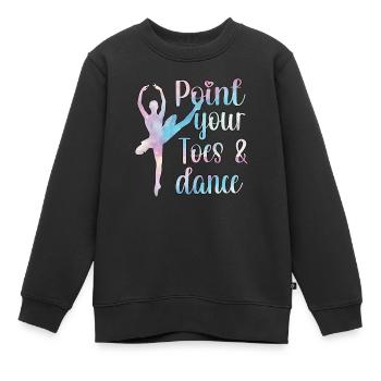 Balletttänzerin Ballerina Balletttanz Ballerina - Kinder Premium Organic Sweatshirt - Schwarz - Vorne - AI Model Kid Female (0cm)