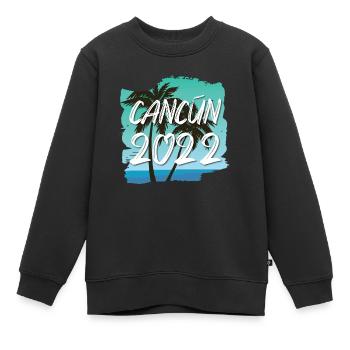 Cancun 2022 - Kinder Premium Organic Sweatshirt - Schwarz - Vorne - AI Model Kid Female (0cm)
