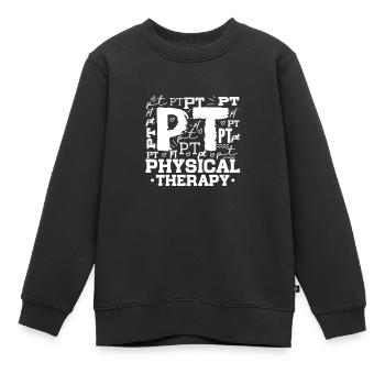 Physiotherapeut - Kinder Premium Organic Sweatshirt - Schwarz - Vorne - AI Model Kid Female (0cm)