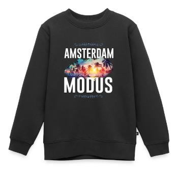 Amsterdam Modus - Kinder Premium Organic Sweatshirt - Schwarz - Vorne - AI Model Kid Female (0cm)