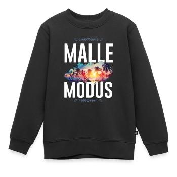 Malle Mode - Sweat Premium enfant bio - noir - Devant - AI Model Kid Female (0cm)