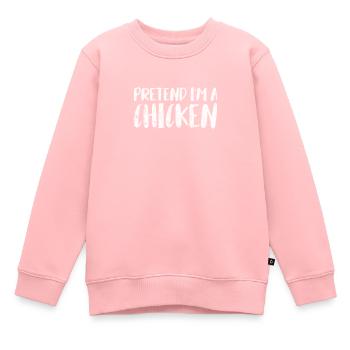 Poulet - Sweat Premium enfant bio - rose - Devant - AI Model Kid Female (0cm)