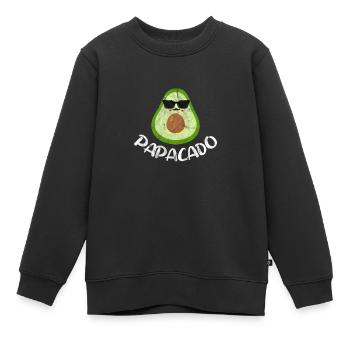 Vater - Kinder Premium Organic Sweatshirt - Schwarz - Vorne - AI Model Kid Female (0cm)