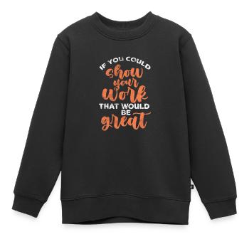 Mathematik - Kinder Premium Organic Sweatshirt - Schwarz - Vorne - AI Model Kid Female (0cm)
