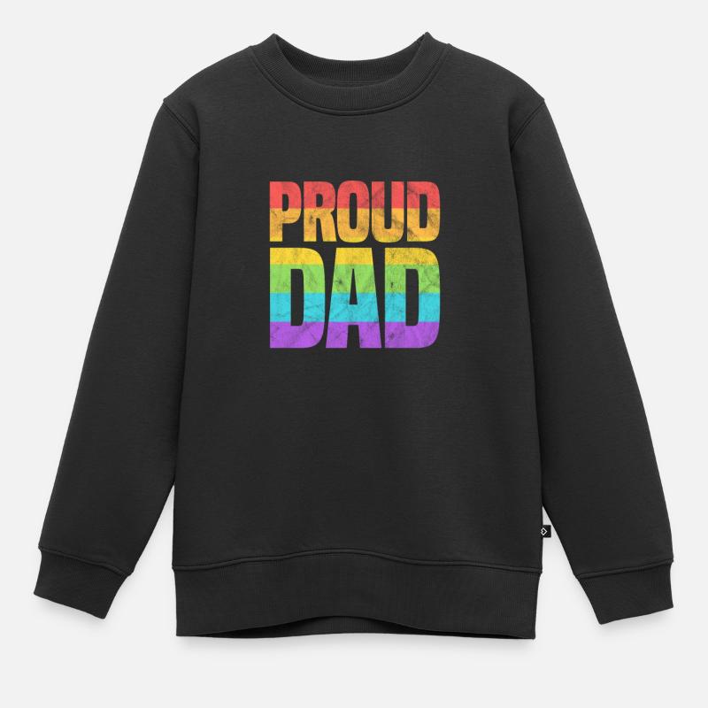 Père - Sweat Premium enfant bio - noir