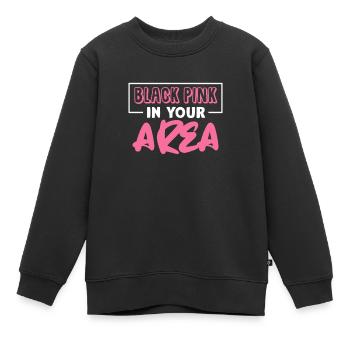 K-Pop - Kinder Premium Organic Sweatshirt - Schwarz - Vorne - AI Model Kid Female (0cm)
