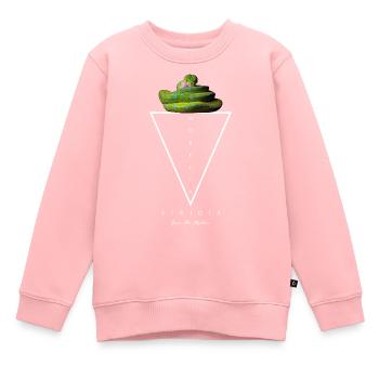 Grüner Baum Python Modern Geometric - Kinder Premium Organic Sweatshirt - Rosa - Vorne - AI Model Kid Female (0cm)