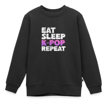 K-Pop Musique Coréenne Pop Corée Kpop Cadeau - Sweat Premium enfant bio - noir - Devant - AI Model Kid Female (0cm)