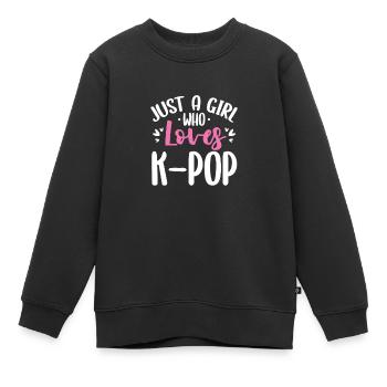 K-Pop - Kinder Premium Organic Sweatshirt - Schwarz - Vorne - AI Model Kid Female (0cm)
