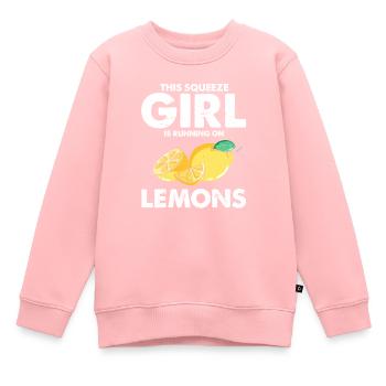 Lemonade Zitrone Limonade Limonaden Stand Design - Kinder Premium Organic Sweatshirt - Rosa - Vorne - AI Model Kid Female (0cm)