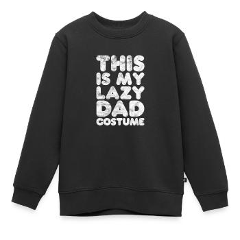 Vater - Kinder Premium Organic Sweatshirt - Schwarz - Vorne - AI Model Kid Female (0cm)