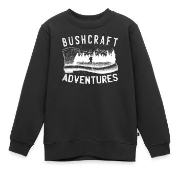 Bushcrafter Survival offroads Outdoor-Camping - Kinder Premium Organic Sweatshirt - Schwarz - Vorne - AI Model Kid Female (0cm)