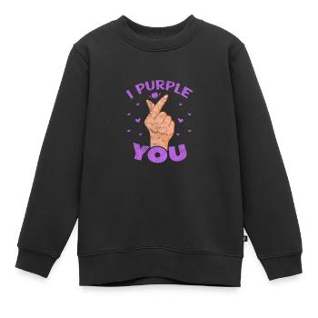 K-Pop Musique Coréenne Pop Corée Kpop Cadeau - Sweat Premium enfant bio - noir - Devant - AI Model Kid Female (0cm)