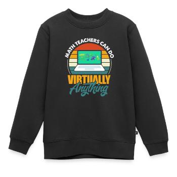 Mathématiques - Sweat Premium enfant bio - noir - Devant - AI Model Kid Female (0cm)
