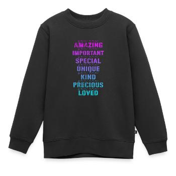 Motivation Motivieren Karriere Spruch Geschenk - Kinder Premium Organic Sweatshirt - Schwarz - Vorne - AI Model Kid Female (0cm)