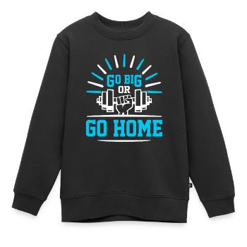 Allez grand ou rentrez chez vous - Sports - Sweat Premium enfant bio - noir - Devant - AI Model Kid Female (0cm)