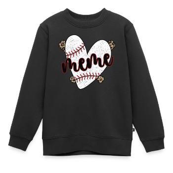 Meme Oma Eines Baseballspieler Baseball Meme - Kinder Premium Organic Sweatshirt - Schwarz - Vorne - AI Model Kid Female (0cm)