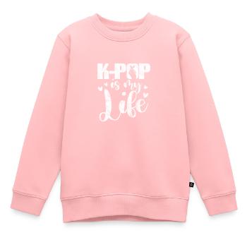 K-Pop Musique Coréenne Pop Corée Kpop Cadeau - Sweat Premium enfant bio - rose - Devant - AI Model Kid Female (0cm)