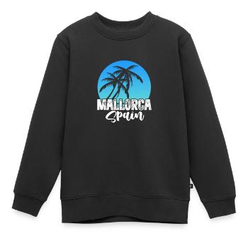 Mallorca - Kinder Premium Organic Sweatshirt - Schwarz - Vorne - AI Model Kid Female (0cm)