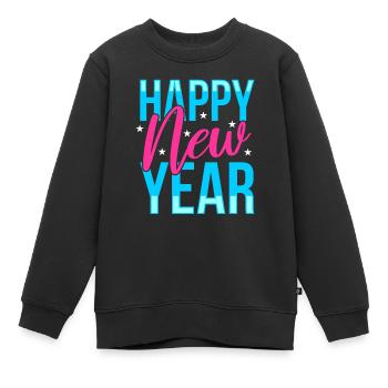 Bonne année !! - Sweat Premium enfant bio - noir - Devant - AI Model Kid Female (0cm)