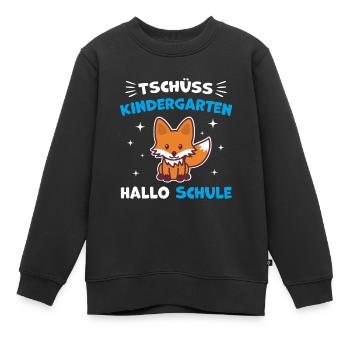 Erstklässler Erste Klasse Einschulung Fuchs - Kinder Premium Organic Sweatshirt - Schwarz - Vorne - AI Model Kid Female (0cm)