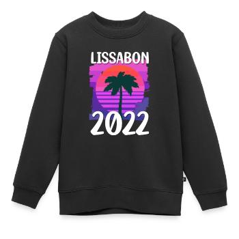 Lissabon 2022 - Kinder Premium Organic Sweatshirt - Schwarz - Vorne - AI Model Kid Female (0cm)
