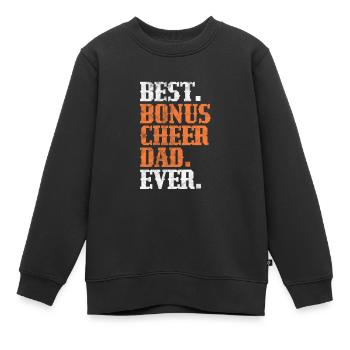 Stiefvater - Kinder Premium Organic Sweatshirt - Schwarz - Vorne - AI Model Kid Female (0cm)