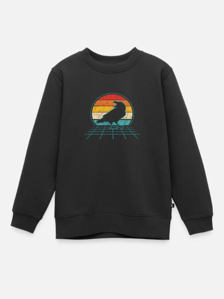 Rabe - Kinder Premium Organic Sweatshirt - Schwarz