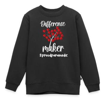 Notfallsanitäter Paramedic Sanitäter Rettungskraft - Kinder Premium Organic Sweatshirt - Schwarz - Vorne - AI Model Kid Female (0cm)