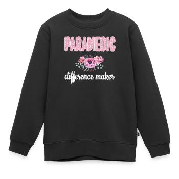 Notfallsanitäter Paramedic Rettungskraft Sanitäter - Kinder Premium Organic Sweatshirt - Schwarz - Vorne - AI Model Kid Female (0cm)
